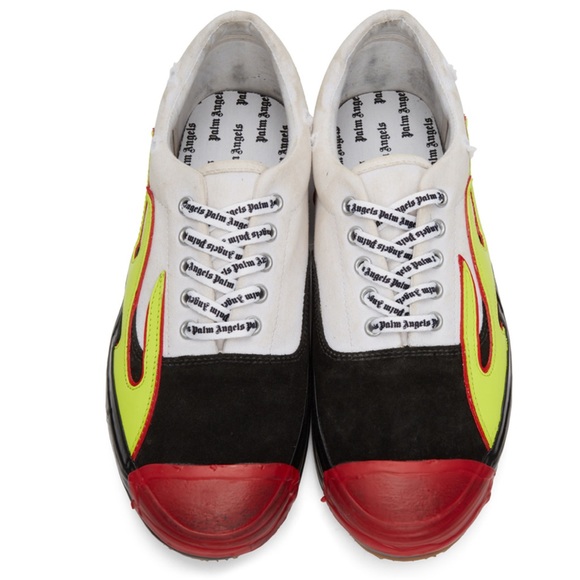 Palm Angels Multicolor Flames Low Top Sneakers 41 - Picture 2 of 14